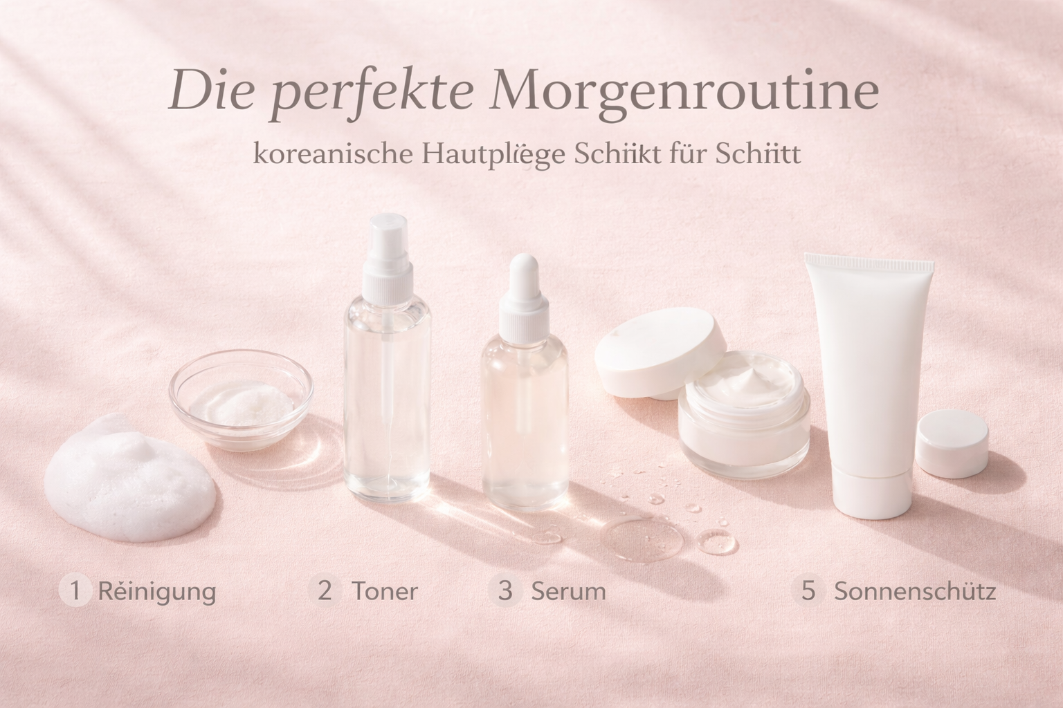 Die perfekte Morgenroutine – koreanische Hautpflege Schritt für Schritt erklärt