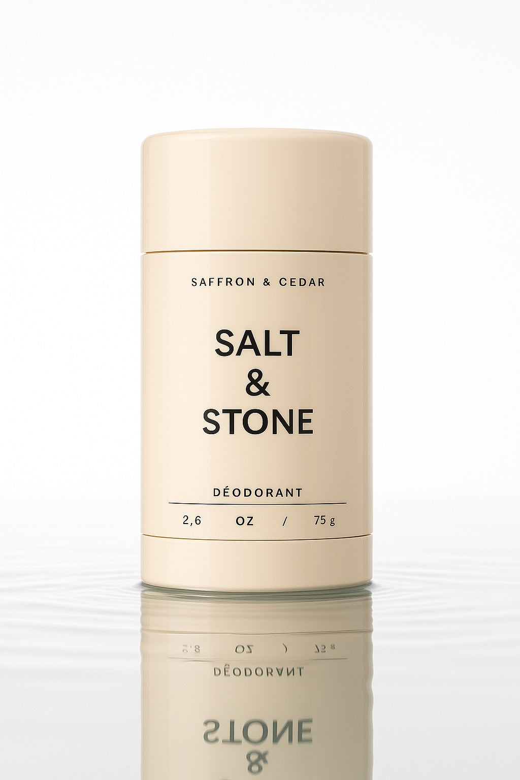 SALT & STONE – Aluminium Free Deodorant Saffron & Cedar (75 g)